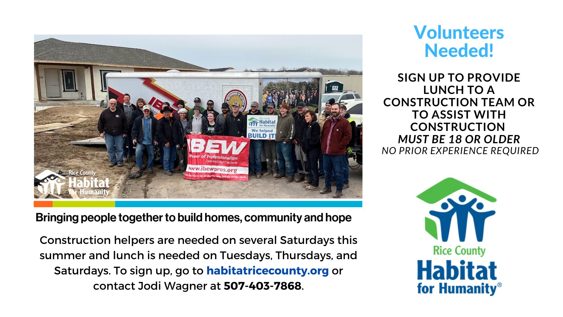 Volunteers Needed for Habitat for Humanity – St. John’s Lutheran Church