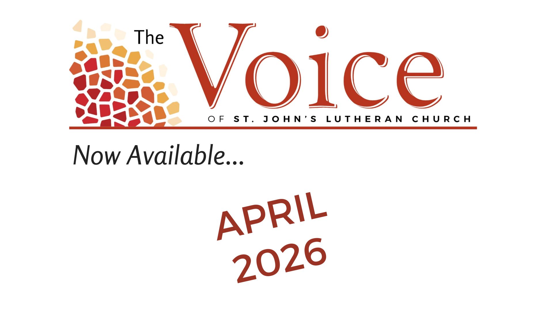 The April 2026 Edition of The Voice is Now Available – St. John’s ...